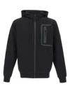 Peuterey Central Zip Hooded Sweatshirt In Black