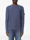 Peuterey Patch-pocket Crew-neck Sweater In Blue