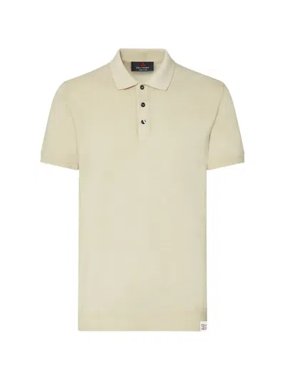 Peuterey Patch-detail Polo Shirt In Neutral