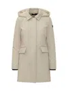 Peuterey Beige Coat With Hood In White