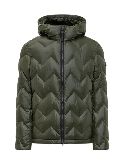 PEUTEREY PEUTEREY PEUTEREY GREEN QUILTED DOWN JACKET WITH HOOD