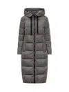 Peuterey Long Down Jacket Nunki Mqn 02 In Gray