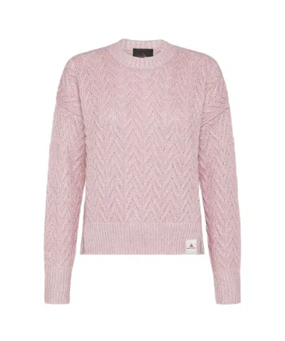 Peuterey Pink Aplacca Cotton Crew-neck Sweater