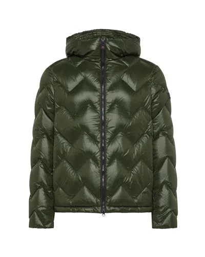 Peuterey Piumino Con Trapunta Chevron Verde In Green