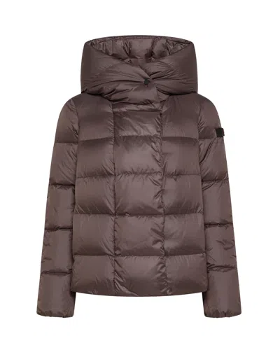 Peuterey Piumino Tucano Mqn 02 Nero Chicory Coffe In Brown