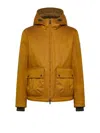 Peuterey Pocket Hooded Jacket In Gold