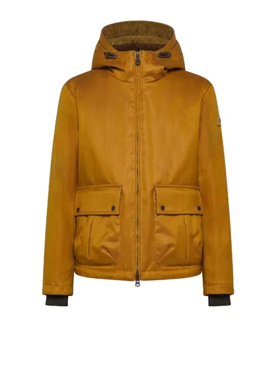 Peuterey Pocket Hooded Jacket In Gold