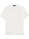 Peuterey Cotton And Silk Blend Polo Shirt In White