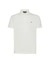 Peuterey Mezzola White Piquet Polo In 730