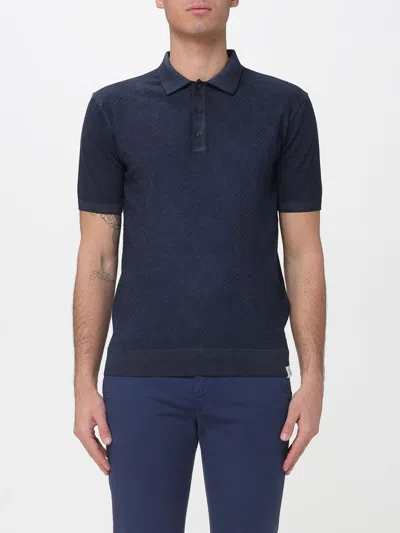 Peuterey Cotton Polo Shirt In Blue