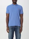 Peuterey Man Polo Shirt Bright Blue Size Xxl Cotton In Avion