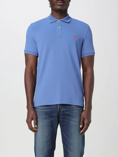 Peuterey Man Polo Shirt Bright Blue Size Xxl Cotton In Avion