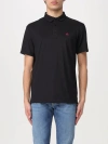 Peuterey Man Polo Shirt Black Size S Cotton In Multi
