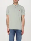 Peuterey Mezzola Green Piquet Polo In Green