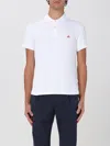 Peuterey Mezzola White Piquet Polo In Weiss