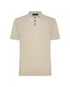Peuterey Polo Classica In Tricot Di Cotone Beige In Toni Neutri