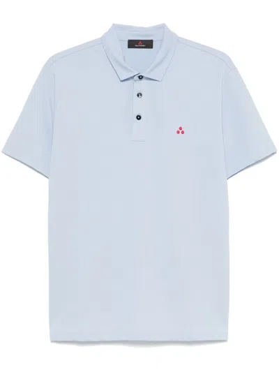 Peuterey Polo Shirt With Logo In Blue