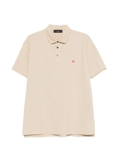 Peuterey Logo-embroidery Polo Shirt In Neutral