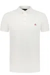 Peuterey Mezzola White Piquet Polo In Multicolor