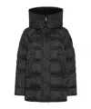 Peuterey Puffer Jacket With Fur Trim In Black