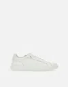 Peuterey Quarter White Leather Sneakers In Yellow