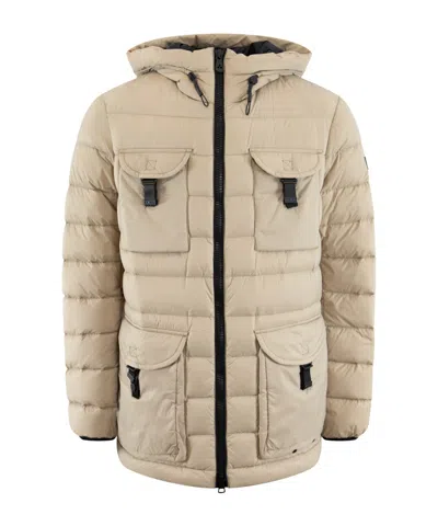 Peuterey Quilted Cotton Clothes In Nude