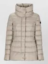 Peuterey Quilted Down Short Jacket In Neutral