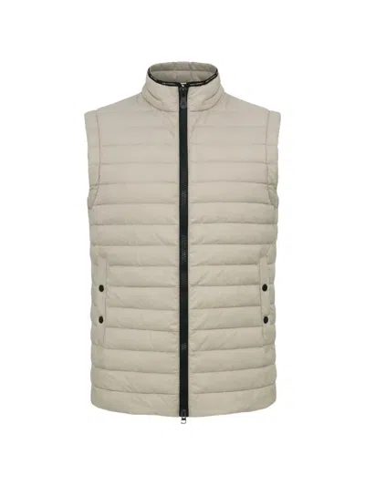 Peuterey Quilted Gilet In Gray