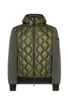 Peuterey Quilted Green Polyamide Jacket With Hood In Green