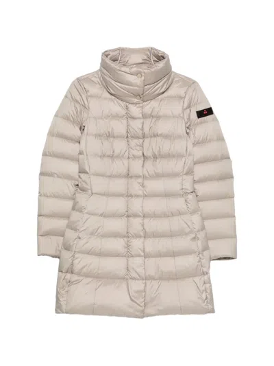 Peuterey Quilted High-neck Coat In Gold