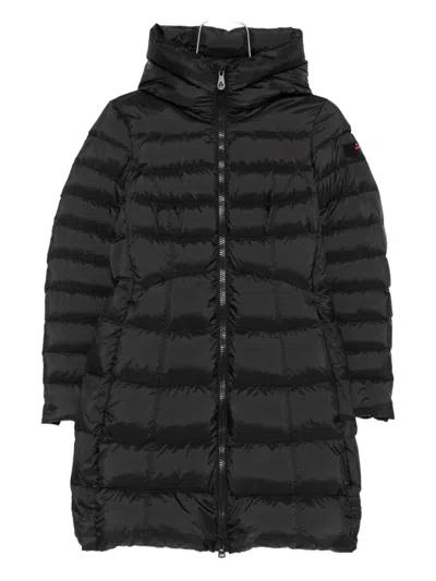 Peuterey Quilted Hooded Jacket In Black