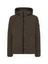 Peuterey Quilted Jacket With Hood In Brown