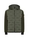 Peuterey Quilted Jacket With Hood In Green