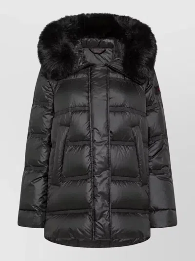 Peuterey Quilted Puffer Coat In Black