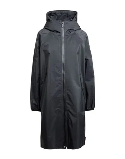 Peuterey Rain Woman Overcoat & Trench Coat Black Size 6 Polyamide