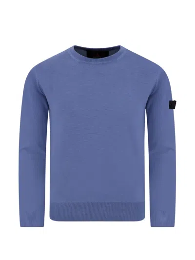 Peuterey Regular Crewneck Sweater In Blue