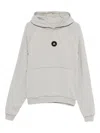 Peuterey Relaxed Fit Grey Hoodie With Raglan Sleeves In Gray