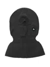 Peuterey Ribbed Appliqué-detail Balaclava In Gray