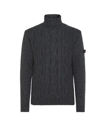 PEUTEREY PEUTEREY RIBBED COLLAR SWEATER