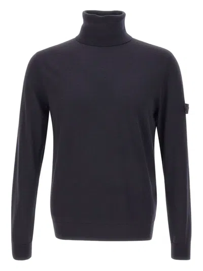 Peuterey Ribbed Turtleneck Sweater In Blue