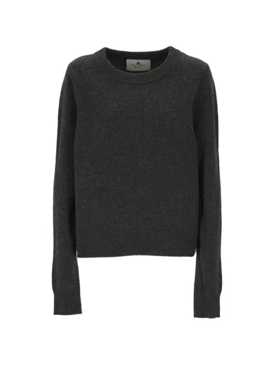 Peuterey Ribbed-trim Crew-neck Sweater In Gray