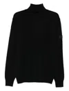 Peuterey Roll-neck Patch-pocket Sweater In Black