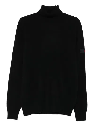 PEUTEREY ROLL-NECK PATCH-POCKET SWEATER