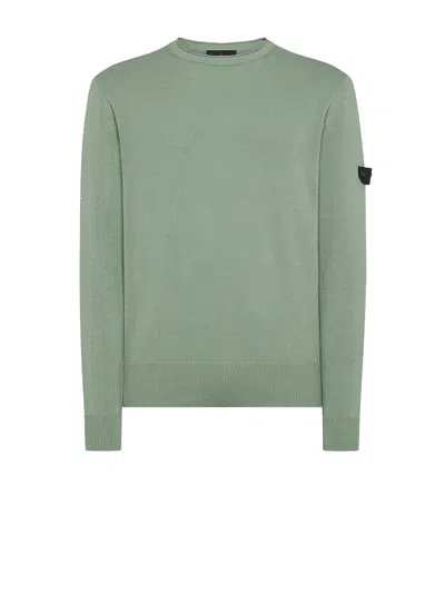 Peuterey Sage Green Crewneck Sweater In Multi