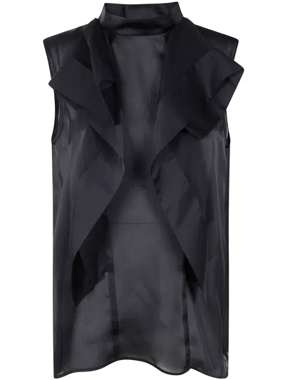 Sacai Satin X Chiffon Pullover