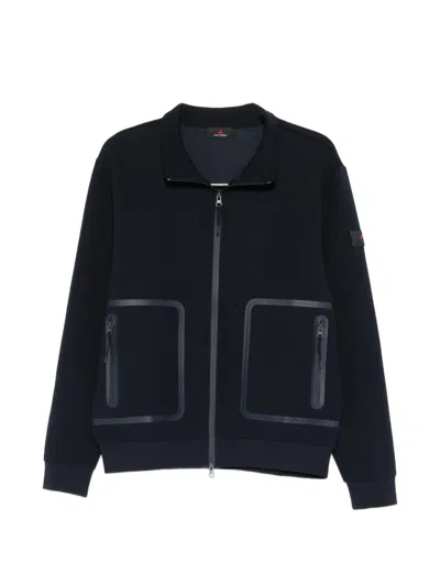 Peuterey Scott Zip Pocket Sweater In Blue