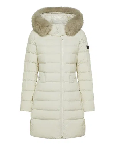 PEUTEREY SERIOLA ML 06 FUR DOWN JACKET, DOVE GREY