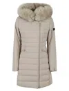 Peuterey Seriola Hooded Parka In Beige
