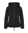 Peuterey Black Cropped Windbreaker In Black