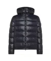 Peuterey Short Down Jacket With Wide Quilting In Black